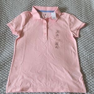 Baby pink gap polo T-shirt